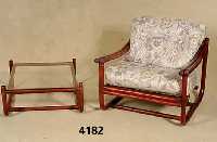 2 Stuhlsessel mit Beistelltisch, asiatischer Raum, Rattanart, rot gebeizt, verflochten und verleimt, genoppte RÜckenkissen, Bezug ab- waschbar, ...
