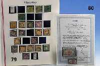 Briefmarken, Deutsche Kolonien 1913, 5 Mark mit Wasserzeichen, Mi. Nr. 25 A, Stempel "DUALA 15.8.13", sehr seltene Marke, Michel- mark ...