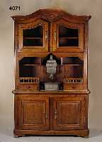 KÜchenschrank, sÜddeutsch/Elsaß-Lothringen, datiert CM 1835, wohl Älter etwa 1820, mit Zinnbeuler und -wanne von 1767, Meistermarken aus der ...