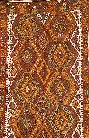 Konya Kelim, TÜrkei, um 1890, Wolle auf Wolle, ca. 358 x 174 cm, EHZ: 4, schwarz korrodiert