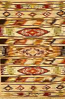 Navaho Kelim, Nordamerika, um 1910, ca. 198 x 140 cm, EHZ: 2. Auf Jute gewebt, kleine LÖch er