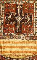 Shahsawan Doppeltasche sumak, Persien, um 1900, Wolle auf Wolle, ca. 98 x 40 cm, EHZ: 2 selten.