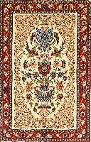 Esfahan fein, Persien,ca 5 Jahre.Korkwolle mit und auf Seide, ca. 108 x 72 cm,Ehz 1-2. SchÄtzwert: 1050.- EURO, ca. 1,0 Mio. Kn/qm
