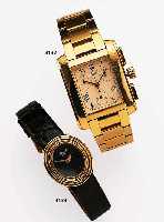 TABBAH Armbandgoldchronograph, Schweiz um 2000, Geh. GG 750/000 incl. Band m. unsichtb. Faltschl., High-Tech-Quartzw., Saphirgl., emailf. ...