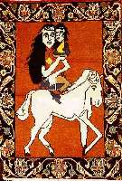 Bachtiar, Persien, ca. 50 Jahre, Wolle auf Baumwolle, ca. 97 x 68 cm, SchÄtzwert: 380.- EURO.EHZ 2-3