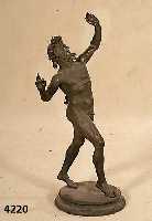 Tanzender Faun, nach pompejischem Vorbild, 100 v.Chr., Ausformung Italien, nach 1920, stiltypisch, historizistisch, schÖne elegante AusfÜhrung ...