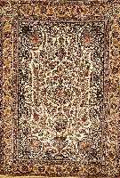 Esfahan fein, Persien, 15 Jahre, Korkwolle mit und auf Seide, ca. 232 x 163 cm,EHZ 1-2 SchÄtzwert: 6400.- EURO, ca. 1,0 Mio. Kn/qm