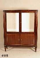 Vitrine, deutsch, 50er/60er Jahre, Korpus Weichholz, Mahagoni massiv, Mahagonifurnier, leichte Gebrauchsspuren, praktisch, vielfach verwendbar, ...