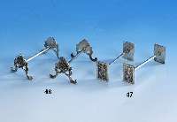 12 MesserbÄnkchen, Frankreich um 1910, Metall versilbert, L. ca. 8 cm