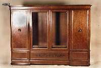 BÜcherschrank, deutsch, um 1910, LuxusmÖbel, Korpus Weichholz, Buche und Eiche, massiv gearbeitet, hervorragende QualitÄt, Palisan- der und ...