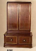 Dokumentenschrank, deutsch, um 1910, Korpus Buche und Eiche massiv, Palisanderfurnier von bester QualitÄt, sparsame Messingleistenver- zierung, ...
