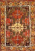 Shirwan, Rußland, um 1910, Wolle auf Wolle, ca. 137 x 102 cm,EHZ 5.SchÄtzwert:1200 EURO.