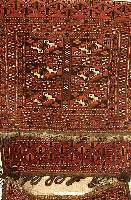 Tekke Doppeltasche, Rußland, um 1930, Wolle auf Wolle, ca. 105 x 51 cm, EHZ: 3 SchÄtzwert:850 EURO.