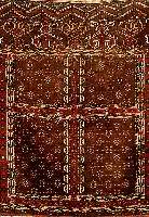 Yomuth Engsi, Turkmenistan, um 1910, Wolle auf Wolle, ca. 158 x 138 cm, EHZ: 4 SchÄtzwert:2200 EURO.