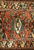 Taschenfront, Schasawan, um 1920, Wolle auf Wolle, ca. 46 x 47 cm, EHZ 5-6