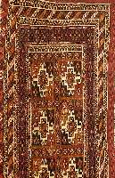 Tekke fein Torba, Torkmenistan, um 1910, Wolle auf Wolle, ca. 36 x 33 cm, SchÄtzwert: 850.- EURO, EHZ: 3-4