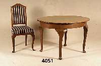Tisch und 4 StÜhle, deutsch, um 1905/10, Barockstil, StÜhle Buche bzw. Eiche massiv, Bezug erneuert, sehr stabil, wohnfertig, dazu passend, ...