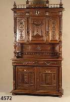 AufsatzmÖbel, Frankreich/Belgien, um 1890/1900 , Korpus Weichholz, Buche und Eiche, auf Rahmen gearbeitet, Nußbaum massiv, Nußbaumfur- nier, ...