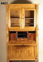 AufsatzmÖbel, mitteldeutsch, um 1870, Korpus Weichholz, GrÜnderzeitstil, auf Rahmen gear- beitet, RÜster massiv, RÜsterfurnier, Furnier ...