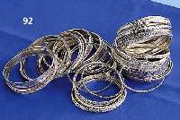 Reiches Konvolut Silber-Armreife, total ca. 1170 g, verschiedene Modelle, viele Dubletten