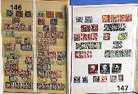 Briefmarken, Saar alt und neu/Danzig, 2 kleinere Sammlungen i. Steckbuch