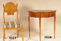 Konsolentisch, im Biedermeierstil, Kirsch- baum massiv, dunkel gebeizt, nach dem Vorbild von 1820/30, schÖnes zierliches MÖbel, wohn- fertig, ...