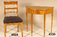 Konsolentisch, im Biedermeierstil, Kirsch- baum massiv, poliert, nach altem Vorbild von 1820/30, unter Verwendung Älterer Teile, schÖnes ...