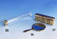 BÜrste ASPREY LONDON, Montur Rose G 375/000, L ca. 11 cm, 20er Jahre, Jahresmarke i