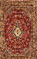 Esfahan fein, Persien, 20 Jahre, Korkwolle mit und auf Seide, ca. 180 x 113 cm,EHZ 1-2 SchÄtzwert: 3100.- EURO, ca. 1,0 Mio. Kn/qm
