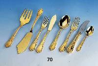 107-teil. Besteck fÜr 12 Personen, Solingen, Barockstil, best. aus: 12 Messer, 12 Gabeln 12 LÖffel, 12 KaffeelÖffel, 12 Kuchengabeln, 12 ...