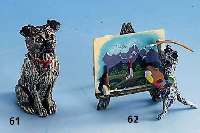 Wiener Bronze, "Katze mit Staffelei", Meister- marke FBW = Franz Bermann Wien, nach dem Vorbild von 1900, vollplastische, ver- ...
