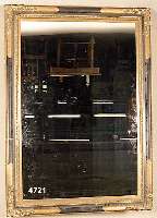 Großer Prunkspiegel, deutsch, um 1960/70, Barockstil, Rahmen gestuckt u. teilvegoldet, min. best., Spiegelglas ersetzt, ca. 152x215 cm, dekorativ