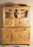 KÜchenschrank, deutsch, um 1925/30, auf Rahmen gearbeitet, Kiefer, Zierbelkiefer, schÖne durchgehende Maserung, Kopf geschwungen , abstrakt ...