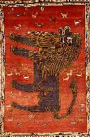 Gabbeh Alt, Persien, ca. 40 Jahre, Wolle auf Wolle, ca. 212 x 138 cm, SchÄtzwert: 950.- EURO, EHZ: 3