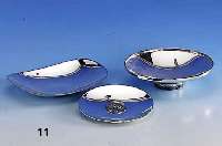 Konvolut 3 Silberschalen, total ca. 580 g: 1 x 925er Silber, W. Binder, Schw. GmÜnd, ca. 21 x 17 cm; 1 x 925er Silber, W. Binder, SchwÄb. ...