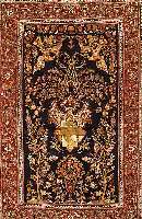 Keschan fein, China, um 1970, Korkwolle mit und auf Seide, ca. 228 x 135 cm, SchÄtzwert: 5800.- EURO, ca. 800.000 Kn/qm, EHZ: 3