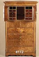HerrenwÄscheschrank, mitteldeutsch, um 1870/80 , Korpus Weichholz/Hartholz, Front auf Rah- men gearbeitet, abgeplattete Ecken, aufgesetz- te ...