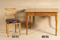 2 BiedermeierstilstÜhle, sÜddeutsch, nach dem Vorbild von 1835/40, in sich leicht ge- schweift, schÖne elegante durchgehende Bewe- gung, ...