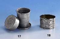 Serviettenring, Rußland um 1900, Silber gepr., Meistermarke unged., qualitÄt- volle Verarbeitung, umlaufender Dekor, Innenvergoldung, ca. 5.5 x ...