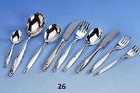 Besteck fÜr 12 Personen, 800er Silber, deutsch, Bremer Silberwarenfabrik, best. aus: 12 Messer (Klingen Stahl, Griffe gefÜllt), 12 Gabeln, 12 ...