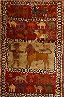 Gabbeh Alt, Persien, ca. 50 Jahre, Wolle auf Wolle, ca. 190 x 106 cm, SchÄtzwert: 1050.- EURO, EHZ: 2-3