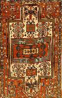 Kazak, Rußland, um 1920, Wolle auf Wolle, ca. 180 x 115 cm, EHZ: 4