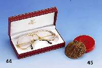 CARTIER-Brille, Modell Santos, Metall teilvergoldet, getÖnte GlÄser, Orig.-Etui, ehem. UVP Mai 96 DM 1200.-
