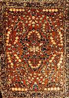 US-Reimport Sarogh, Persien, um 1900, Wolle auf Baumwolle, ca. 72 x 58 cm, SchÄtzwert: 2000.- EURO, EHZ: 2-3