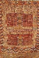 Tekke Engsi, Torkmenistan, um 1900, Wolle auf Wolle, ca. 140 x 130 cm, Schätzwert: 600.- EURO, EHZ: 5