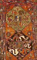 Wolkenbandkazak, Rußland, um 1900, Wolle auf Wolle, ca. 207 x 135 cm, SchÄtzwert: 2700.- EURO, EHZ: 3
