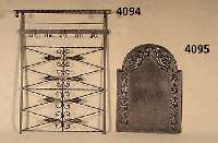 Gaderobe, Schmiedeeisen, zum am die Wand hÄngen, zeitlos, Alters- und Gebrauchsspuren, ca. 113x88x28 cm