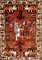 Ghaschgai, Persien, ca. 40 Jahre, Wolle auf Wolle, ca. 154 x 112 cm, SchÄtzwert: 950.- EURO, EHZ: 2