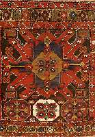 Adler Kazak, Rußland, um 1915, Wolle auf Wolle, ca. 158 x 158 cm, SchÄtzwert: 2800.- EURO, EHZ: 2