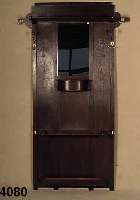 Flurgarderobe, deutsch, um 1905/10, Eiche massiv, Eichefurnier, Korpus z.T. Weichholz, sparsame Flachschnitzerei, Schirmablage, Spiegel Glas, ...